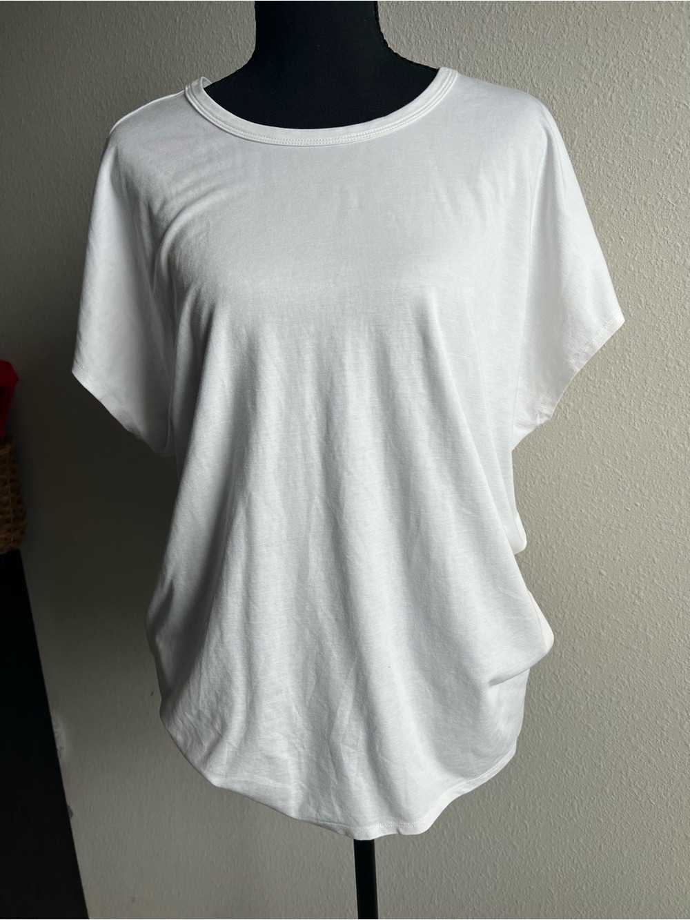 French Laundry White Short Sleeve Crewneck Oversized Tee